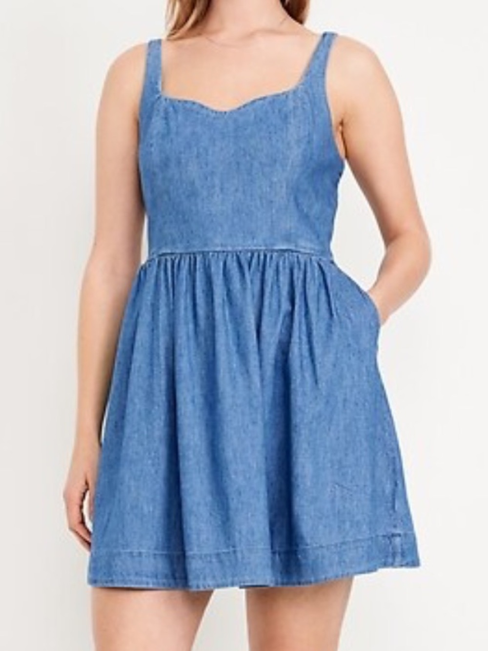 Old Navy Light Blue Denim Mini Dress